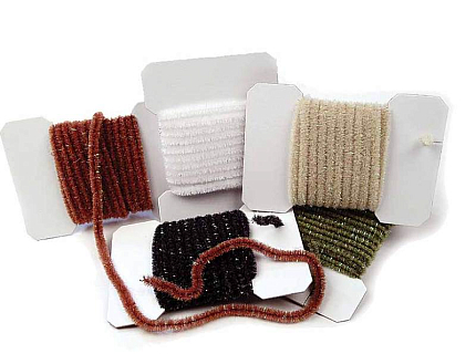 WAPSI Синель Wooly Bugger Chenille SMALL MEDIUM BROWN