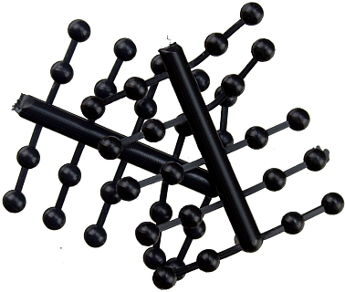 HARELINE Пластиковые глазки Mono Nymph Eyes #2 BLACK SMALL