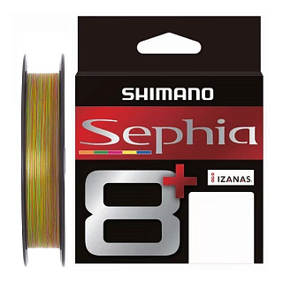 Леска плетеная SHIMANO Sephia 8+ 150м Multicolor #0.4, 0,104 мм (4,2 кг)