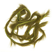 WAPSI Полоски меха кролика Rabbit Zonkers THIN CUT OLIVE