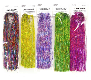 HEDRON Волокна синтетические плоские Flashabou Holographic RED