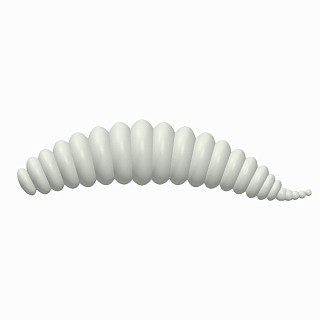 Силиконовая приманка Trix TroutMania FIFA 1,3" цвет 002 White (Bubble Gum) упак.10 шт