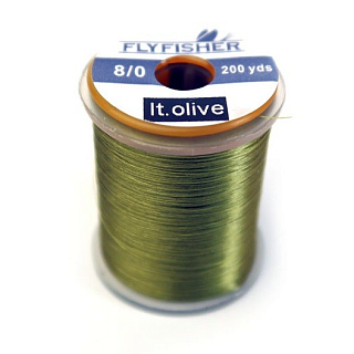 FLYFISHER Монтажная нить 8/0 180м LT OLIVE